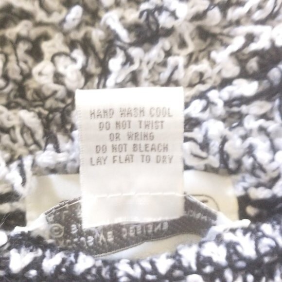 SIDEFFECTS VTG 80's Shaggy Striped Loop Knit Cardigan Sweater Retro S Cozy - Picture 8 of 12